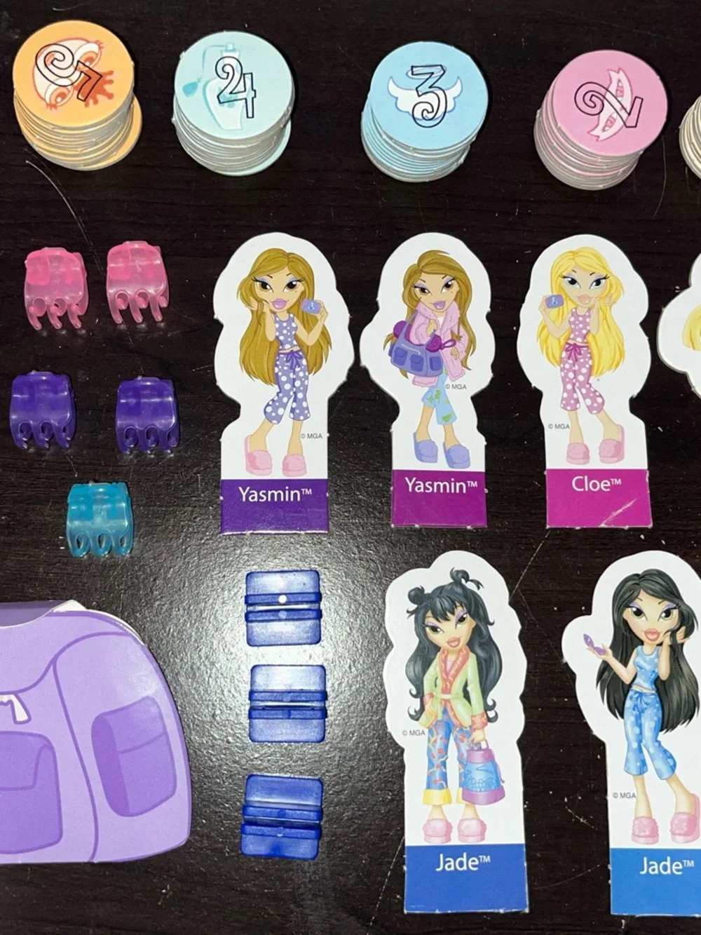 Bratz Sleep Over Board Game MGA Slumber Party Guessing Game